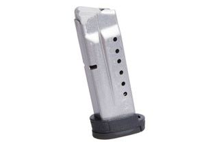 The Smith and Wesson M&P Shield Magazine holds 8 rounds of 9mm